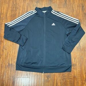Adidas Women’s Dark Blue Size 3X Track Jacket #LJ7